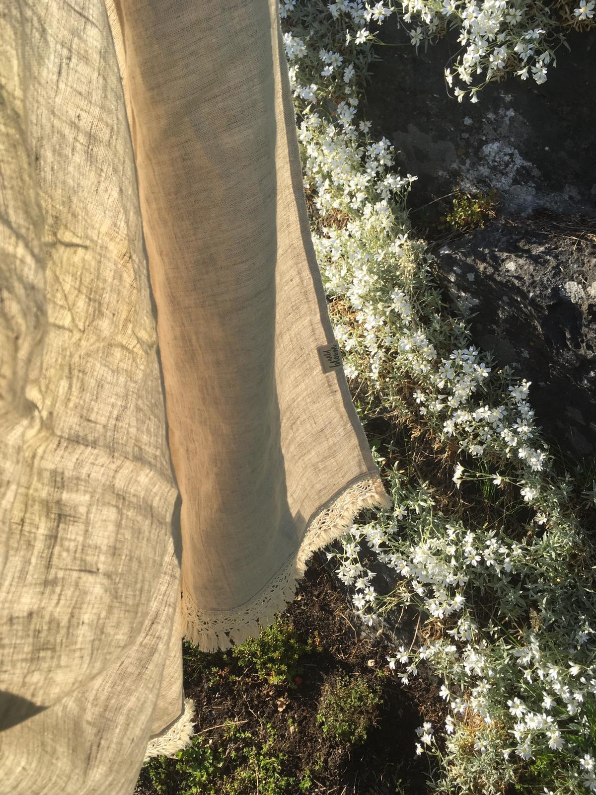 Blanket - Faded Wild Flower with Lace