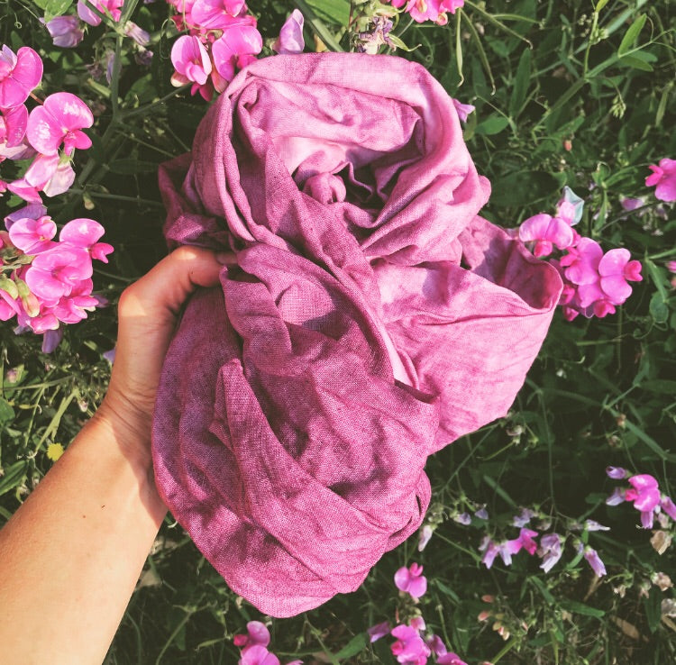Plant Dyed - Pink Poppies